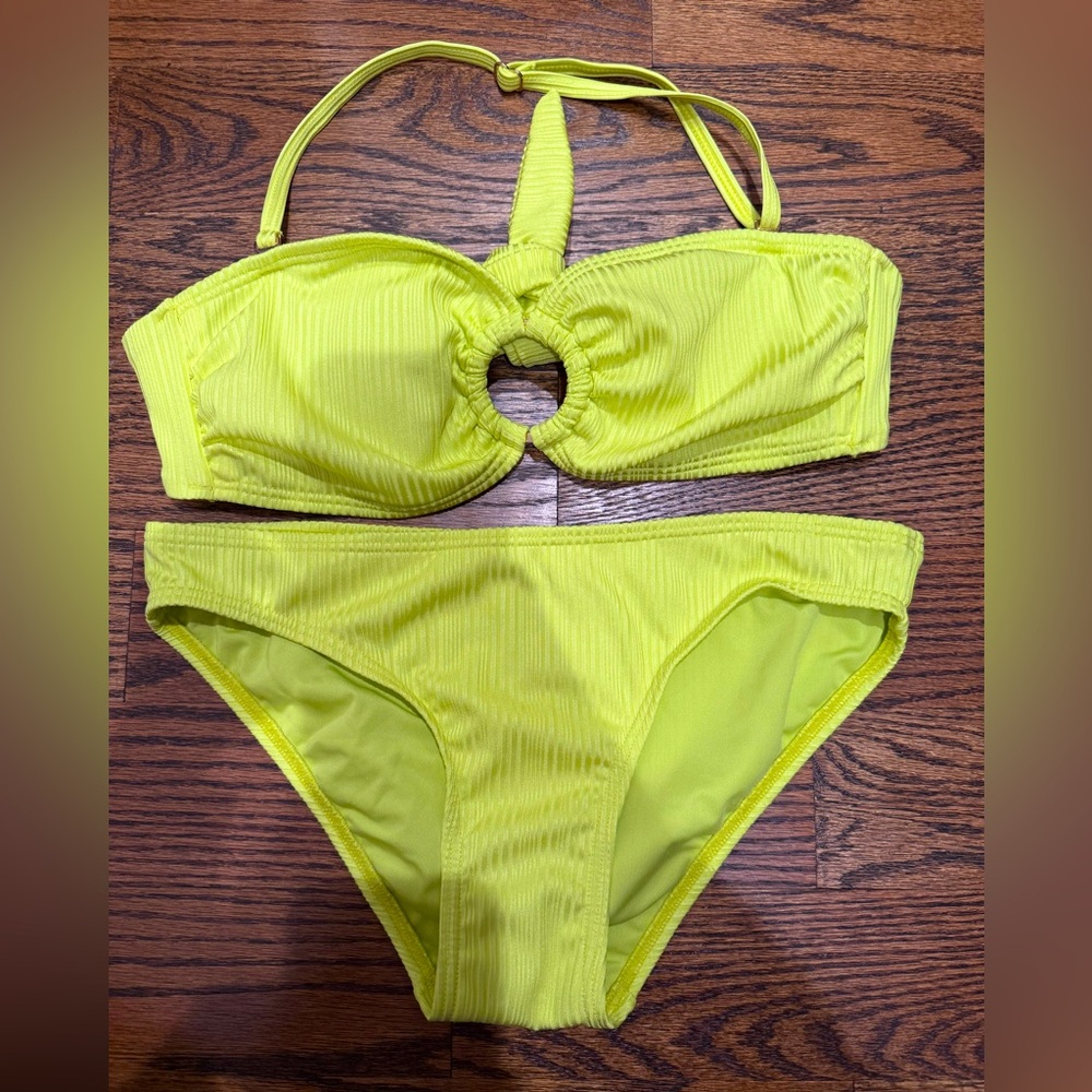 Vince Camuto Neon Yellow Bikini Set
